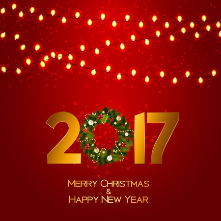 Abstract Beauty Christmas and New Year Background.のイラスト素材