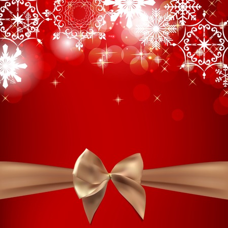 Abstract Beauty Christmas and New Year Background with Bow Ribbon.のイラスト素材