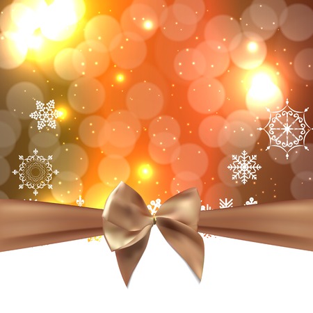 Abstract Beauty Christmas and New Year Background with Bow Ribbon.のイラスト素材