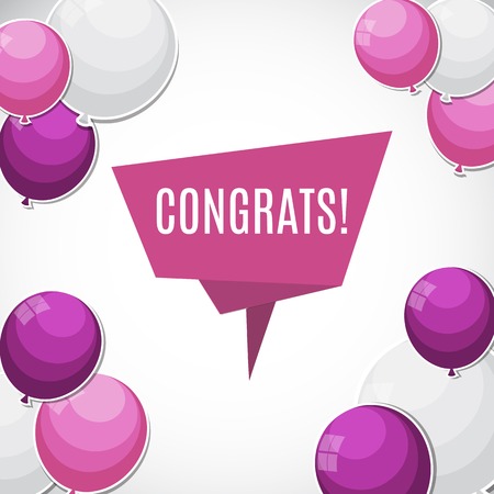 Color Glossy Balloons Backgroundのイラスト素材