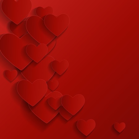Valentine's Day Heart Symbol. Love and Feelings Background Design.のイラスト素材