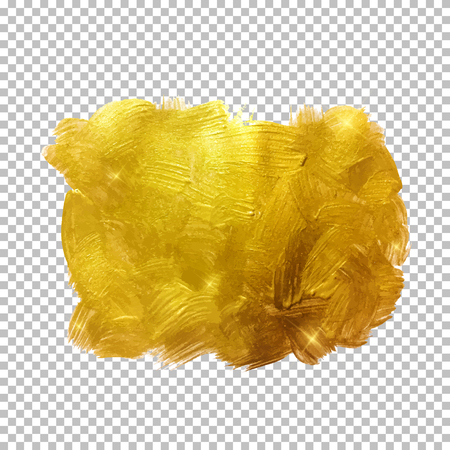 Gold Paint Glittering Textured Art Illustration. Vector Illustraのイラスト素材
