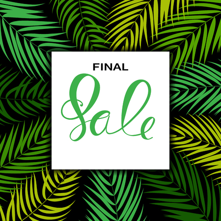 Abstract Designs Final Sale Banner Template with Frame. Vector Iのイラスト素材