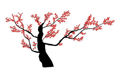 Sakura Flower Japanese Natural Background Vectorのイラスト素材