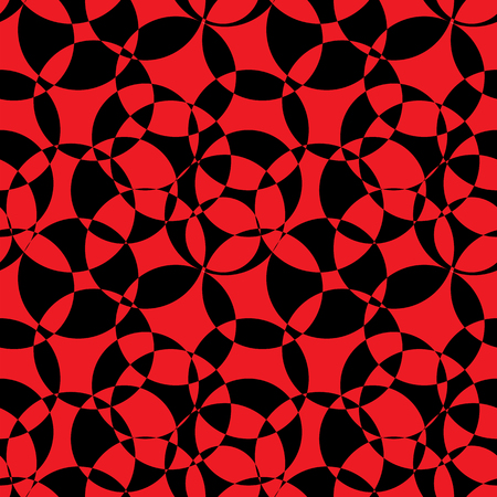 Black and Red Abstract Background Seamless Pattern. Vector Illustration.のイラスト素材