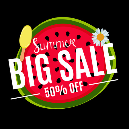 Summer Sale Abstract Banner Background Vector Illustrationのイラスト素材