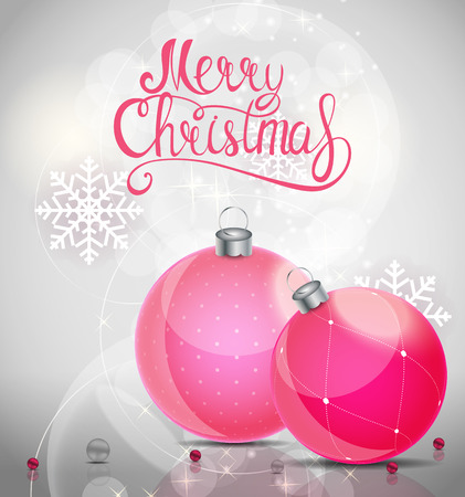 Merry Christmas and New Year Background. Vector Illustrationのイラスト素材