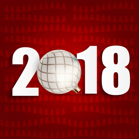 2018 New Year vector illustration.のイラスト素材