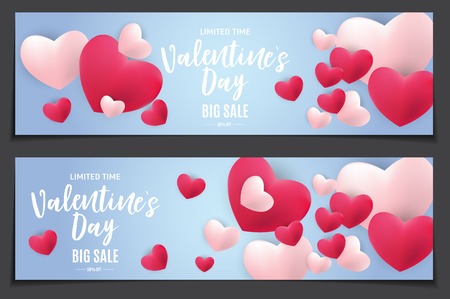 Valentine's Day Love and Feelings Sale Background Design. Vector illustration EPS10のイラスト素材
