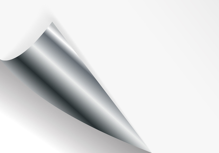 Pattern of bent corner for free filling of white color. Vector Illustration.のイラスト素材