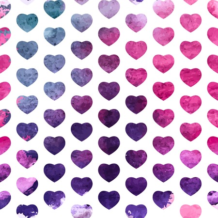 Heart Love Seamless Pattern Background Vector Illustration