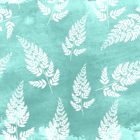 Abstract Natural Spring Seamless Pattern Background with Leaves. Vector Illustrationのイラスト素材