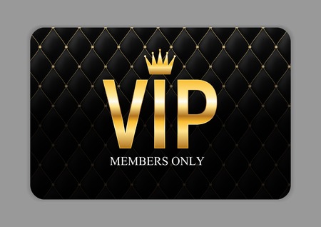 Luxury Members, Gift Card Template for your Business Vector Illustrationのイラスト素材