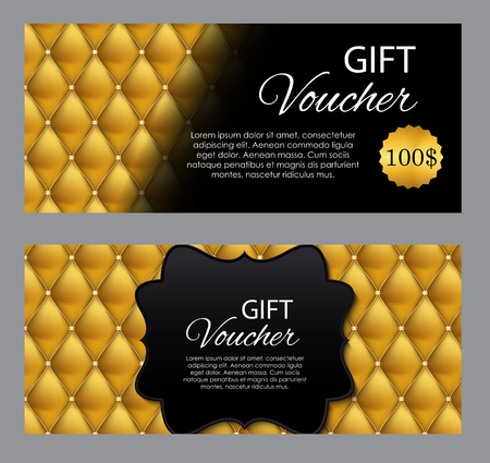 Luxury Members, Gift Card Template for your Business Vector Illustrationのイラスト素材