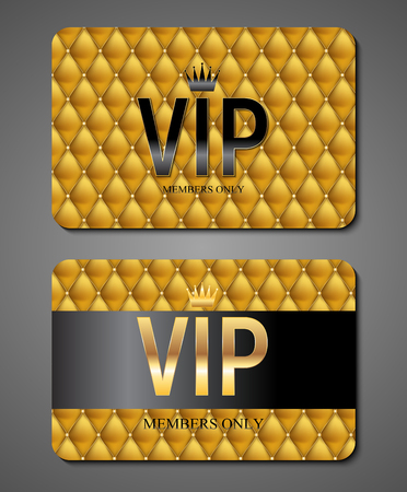 Luxury Members, Gift Card Template for your Business Vector Illustrationのイラスト素材