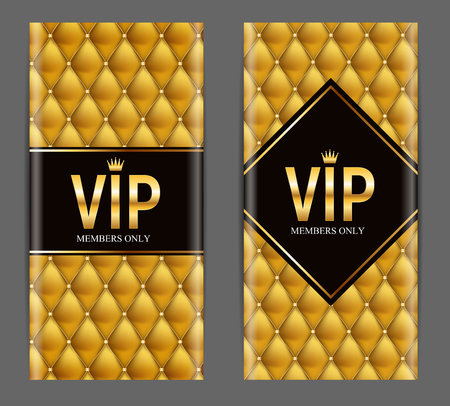 Luxury Members, Gift Card Template for your Business Vector Illustrationのイラスト素材