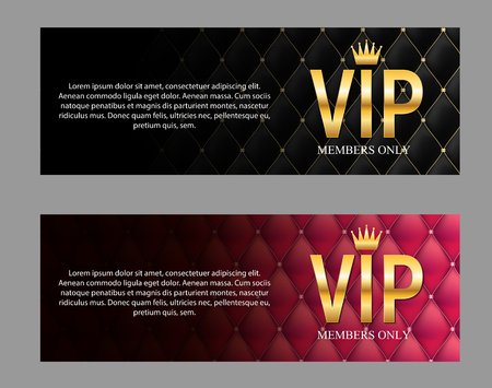 Luxury Members, Gift Card Template for your Business Vector Illustrationのイラスト素材