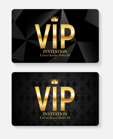 Luxury Members, Gift Card Template for your Business Vector Illustrationのイラスト素材