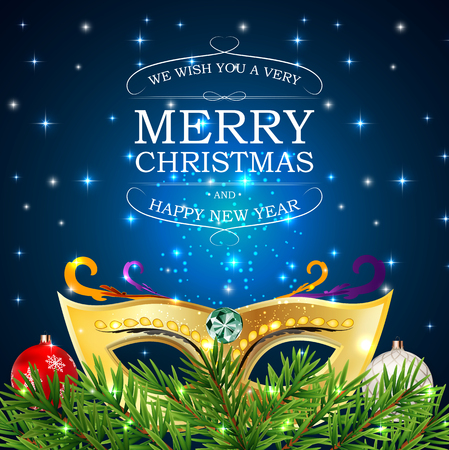 Merry Christmas and New Year Party Background. Vector Illustration EPS10
のイラスト素材