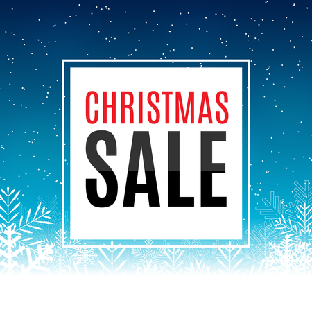 Christmas and New Year Sale Background, Discount Coupon Template. Vector Illustrationのイラスト素材