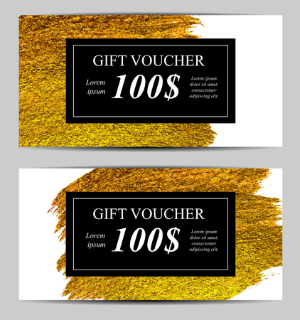 Gift Vouchers Template illustration.のイラスト素材