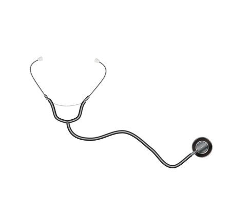 Medical tool stethoscope isolated on white background. Vector Illustrationのイラスト素材