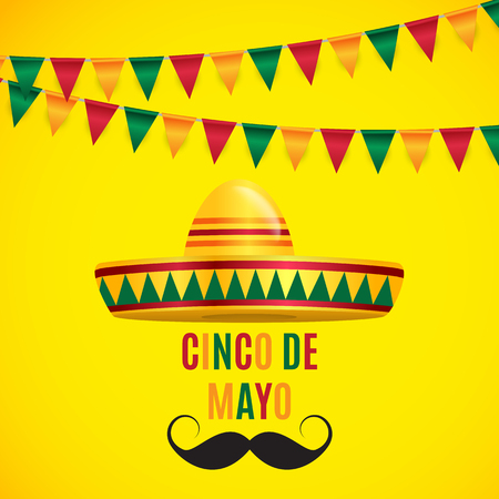 Cinco de Mayo holiday background. Vector illustration. EPS10のイラスト素材