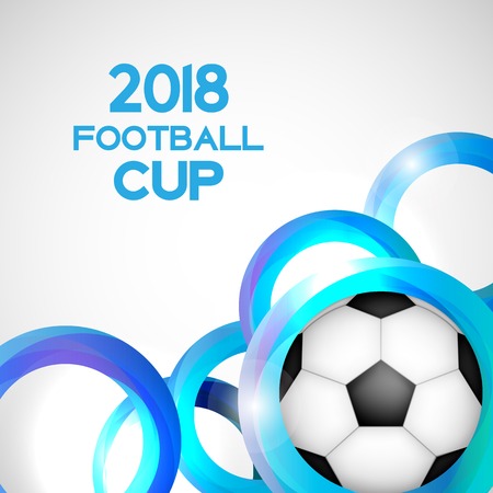 2018 Football Cup Sport Background Vector Illustrationのイラスト素材