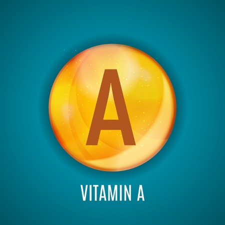 Vitamin A Icon Antioxidant.のイラスト素材