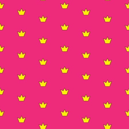 Princess Crown Seamless Pattern Background Vector Illustration. EPS10のイラスト素材
