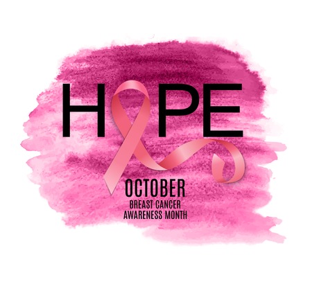 Breast Cancer Awareness Month Pink Ribbon Background Vector Illustration EPS10のイラスト素材