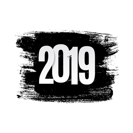 Happy New Year 2019 Background. Vector Illustration EPS10のイラスト素材