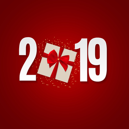 Merry Christmas and New Year Background. Vector Illustration. EPS10のイラスト素材