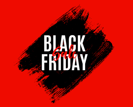 Black Friday Sale Banner Template. Vector Illustrationの写真素材