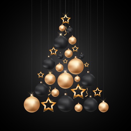 Merry Christmas and New Year Background. Vector Illustration EPS10のイラスト素材
