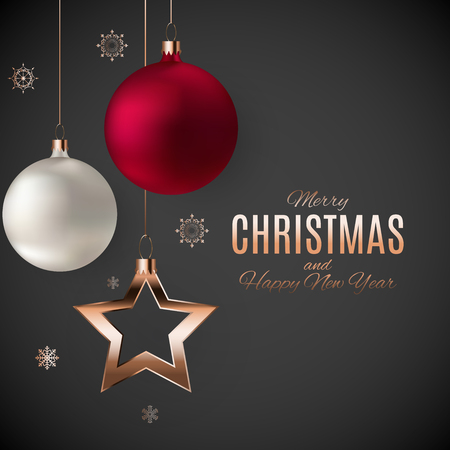Merry Christmas and New Year Background. Vector Illustration EPS10
のイラスト素材