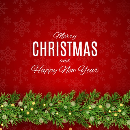 Merry Christmas and New Year Background. Vector Illustration EPS10のイラスト素材