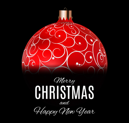 Merry Christmas and New Year Background. Vector Illustration EPS10のイラスト素材