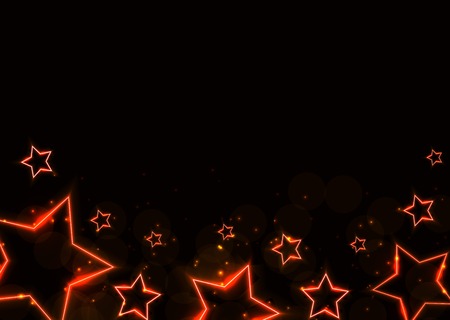 Abstract Glossy Neon Star Background. Vector Illustration EPS10のイラスト素材