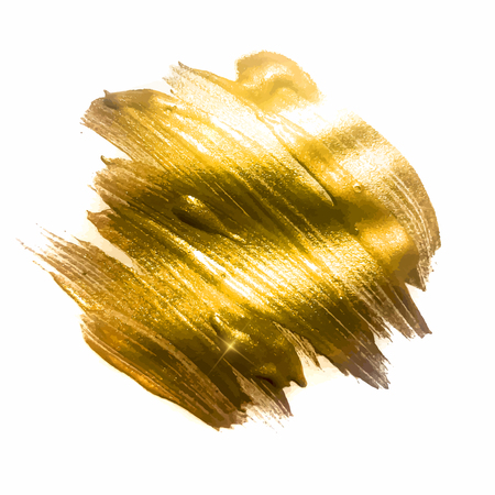 Gold Paint Glittering Textured Art Illustration. Vector Illustration EPS10のイラスト素材