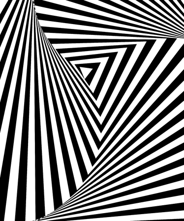 Black and white hypnotic background. Vector illustration. EPS10のイラスト素材