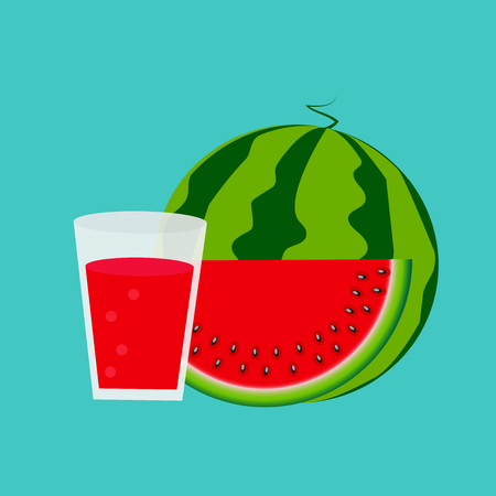 Fresh watermelon juice background vector illustration EPS10のイラスト素材