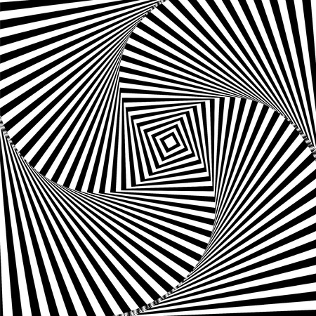 Black and white hypnotic background. Vector illustration. EPS10のイラスト素材