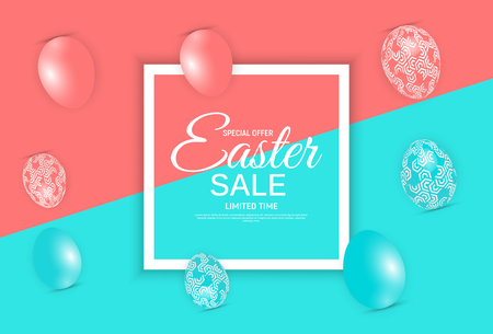 Abstract Easter Sale Template Background Vector Illustration EPS10のイラスト素材
