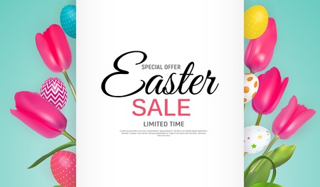 Abstract Easter Sale Template Backgroundのイラスト素材