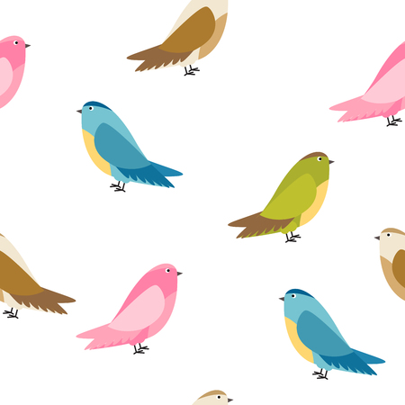 Abstract Bird Seamless Pattern Background Vector Illustration EPS10のイラスト素材