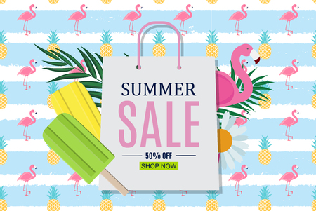 Abstract Summer Sale Background. Vector Illustration EPS10のイラスト素材