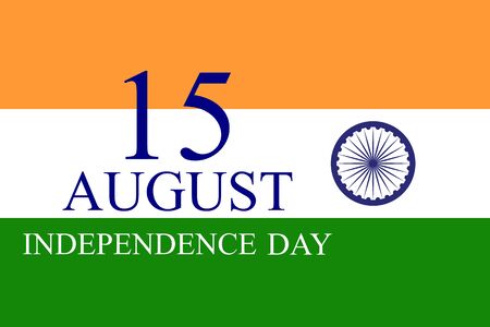 15th August India Independence Day celebration background. Vector Illustrationの写真素材