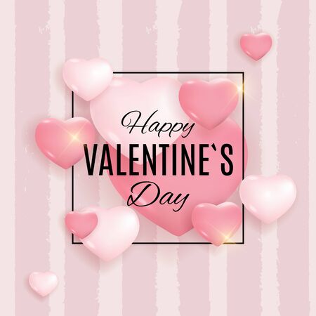 Valentine's Day Love and Feelings Background Design. Vector illustration EPS10のイラスト素材