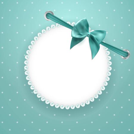 Abstract Beautuful Background with Pearl Frame. Vector Illustration EPS10のイラスト素材